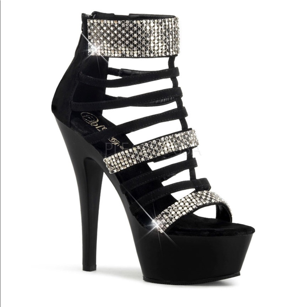 Straps rhinestone Heels